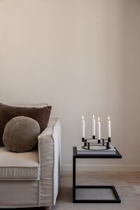 Lucca Candle Holder Matte Black