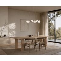 Circle of Life Chandelier Ø91cm/Ø15cm Globes Opal Glass/Chrome