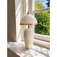 Eternal Moonlight Portable Lamp Ø12cm Onyx/Gebürstetes Messing