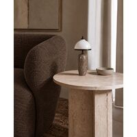 Eternal Moonlight Portable Lamp Ø12cm Brown Marble/Burnished Brass
