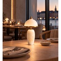 Eternal Moonlight Portable Lamp Ø12cm Onyx/Gebürstetes Messing