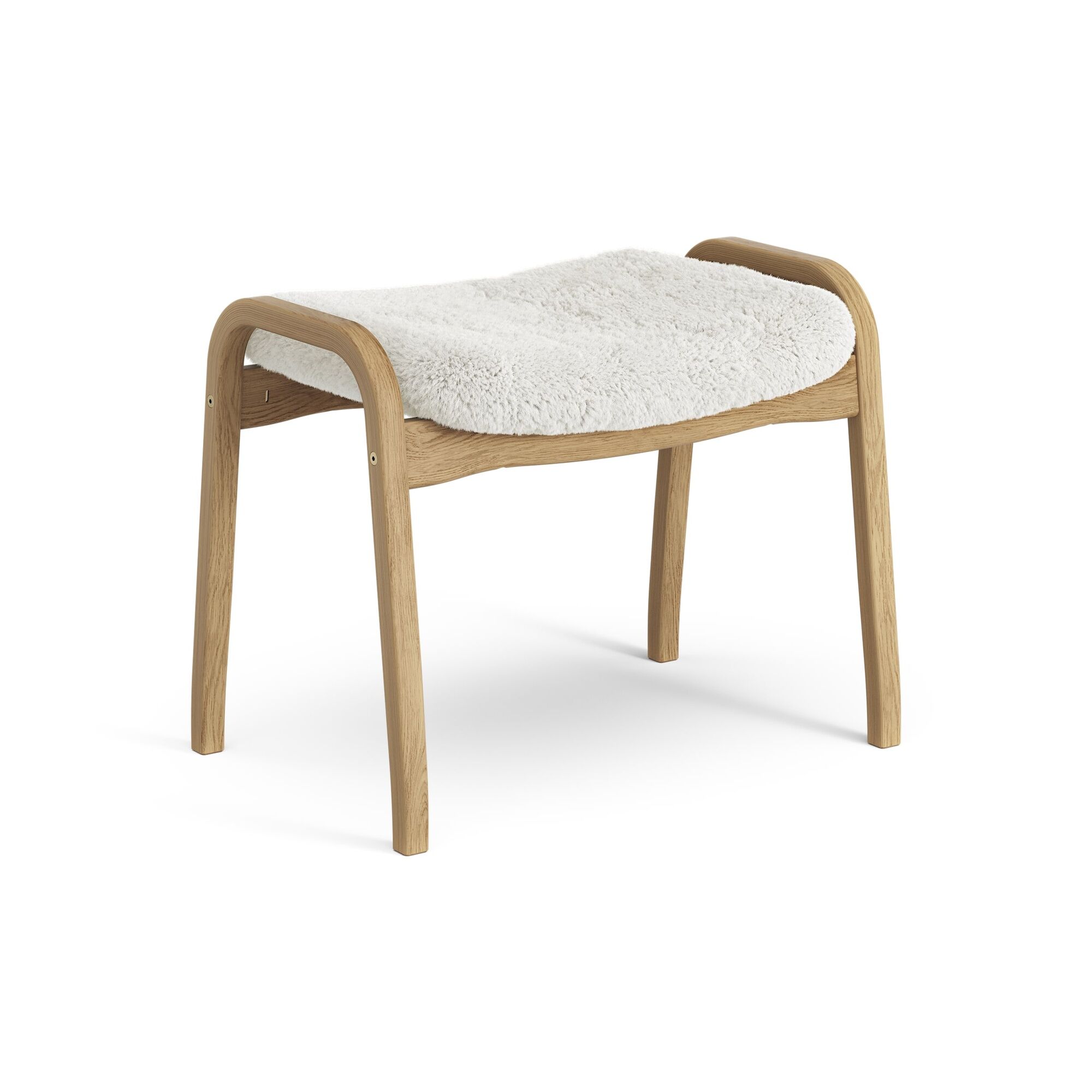 Lamino Fodskammel Olieret Eg/Off White/Freskind