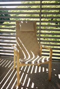 Primo Hoge Fauteuil Geolied Eiken/Naturel