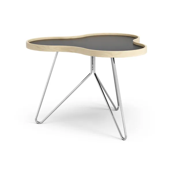 Flower Coffee Table 66x62 Black/Beech/Chrome