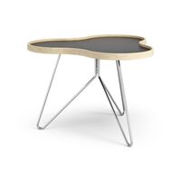 Flower Coffee Table 66x62 Black/Beech/Chrome