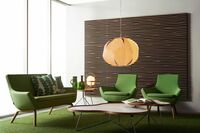 Flower Coffee Table 66x62 Black/Beech/Chrome