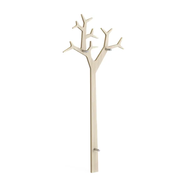 Tree Coat Rack H194 White-Pigmented Oak
