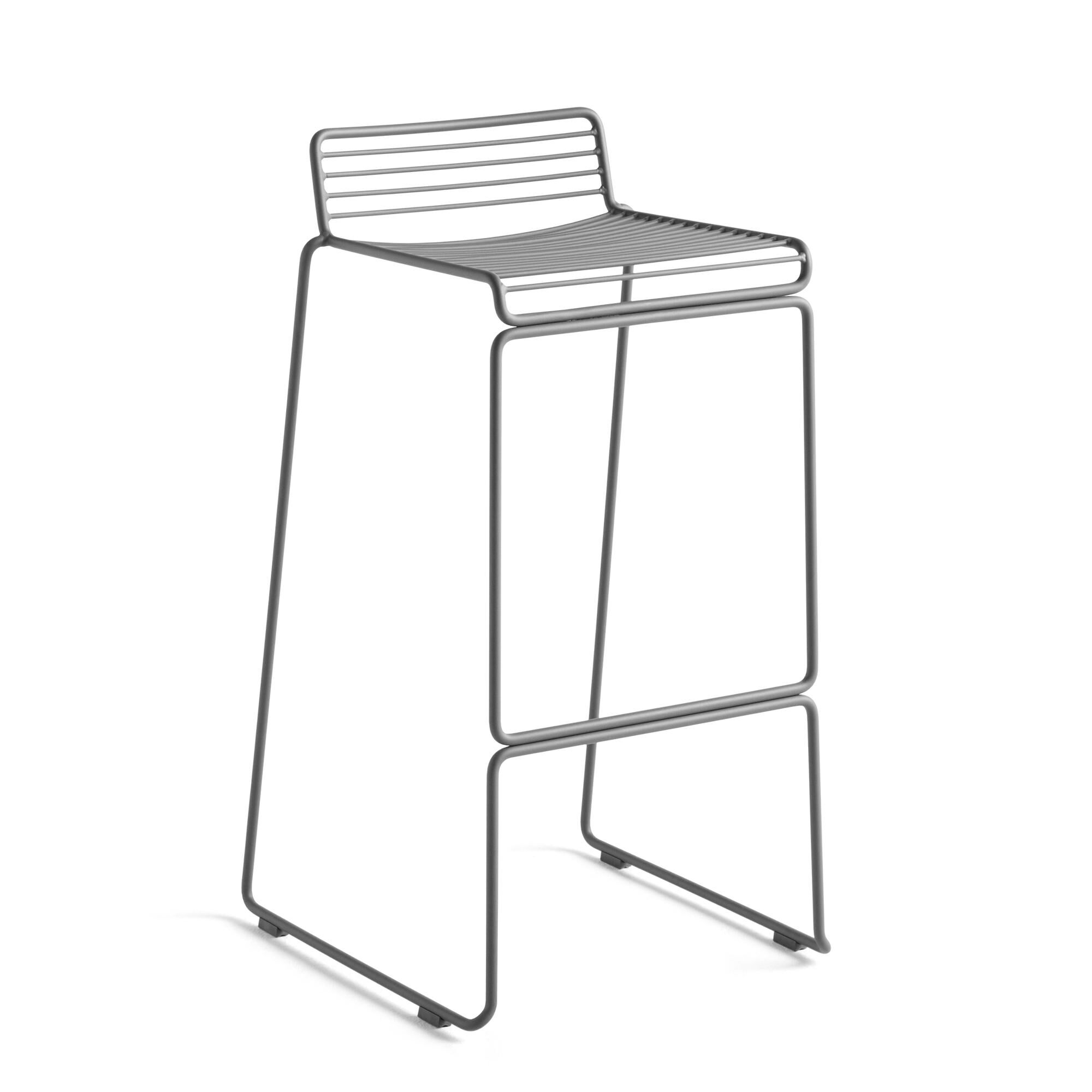 Hee Tabouret de Bar H75 Gris Asphalte
