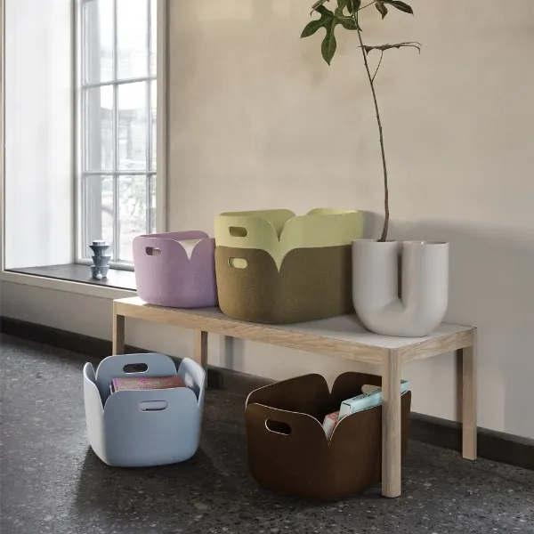Restore Basket 48x35 Gray Melange