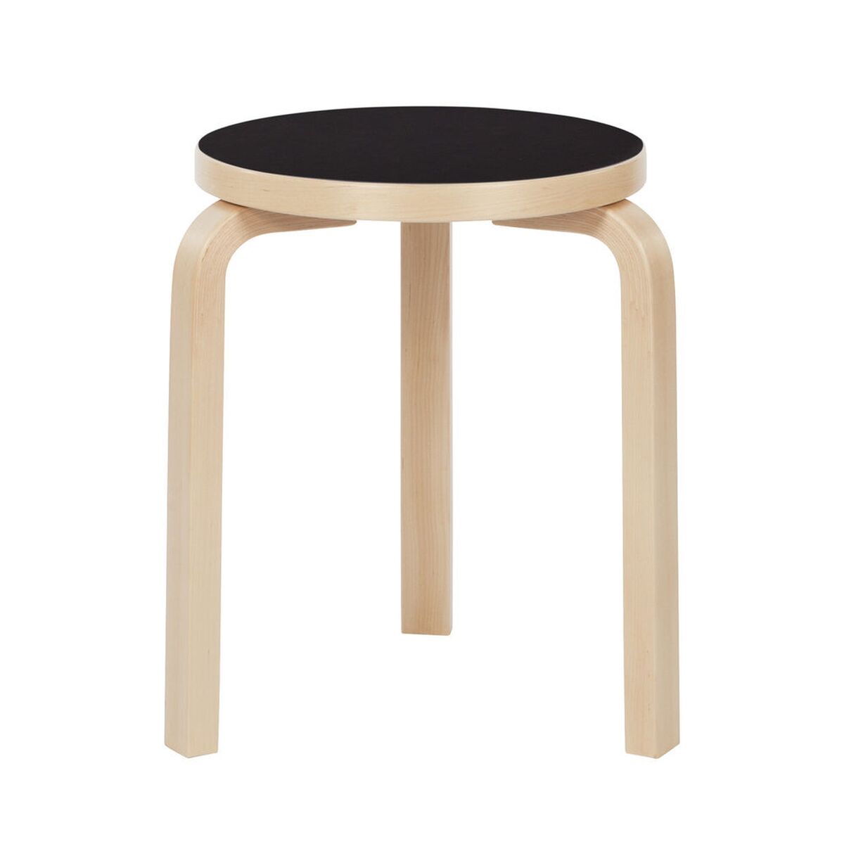 60 Stool Black Laminated Birch