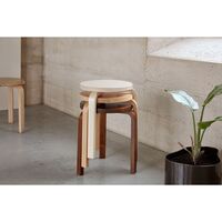 60 Stool Black Laminated Birch