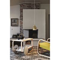 901 Serving Trolley Black Laminated Birch