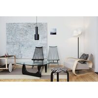 901 Serving Trolley Black Laminated Birch