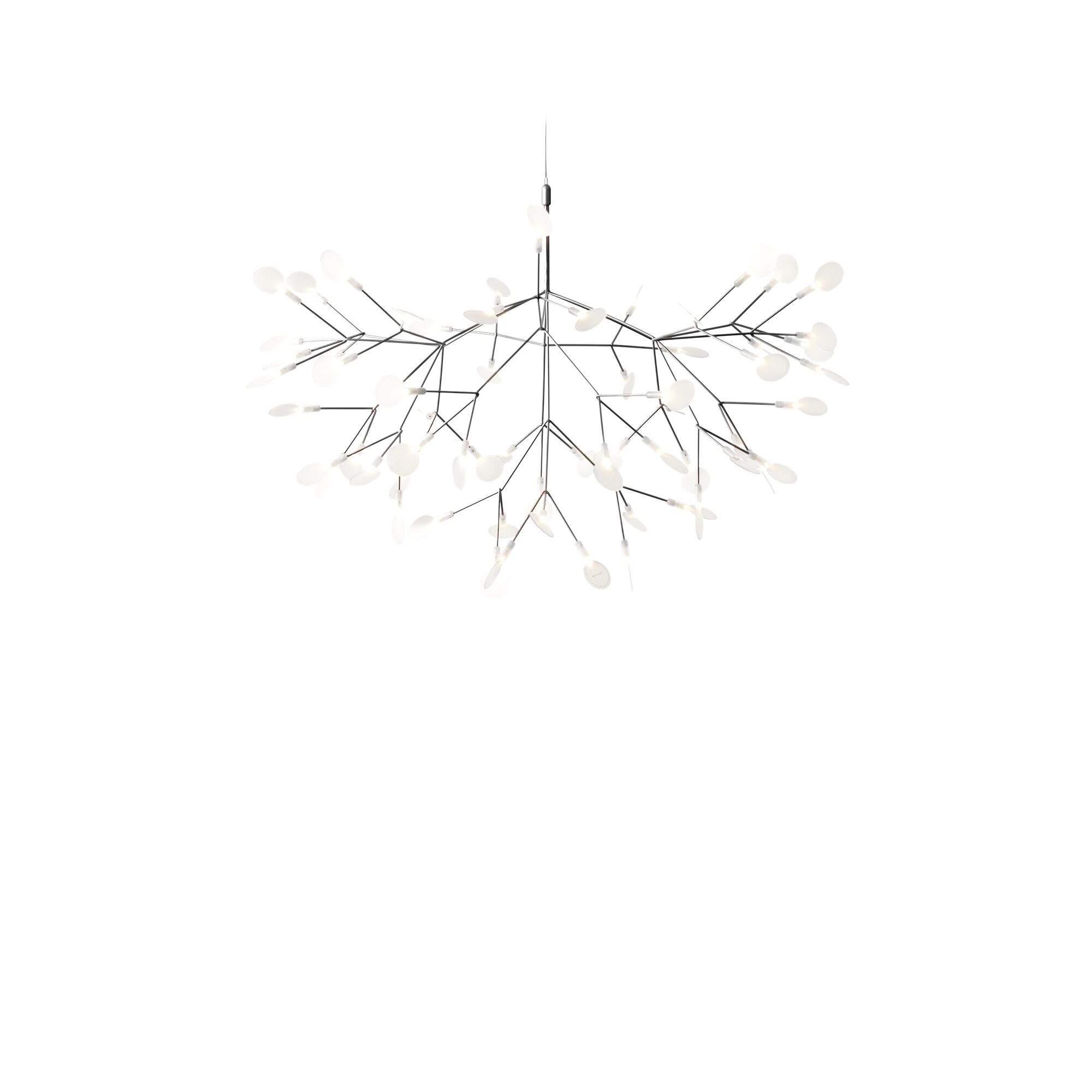 Heracleum III Taklampa Stor Nickel