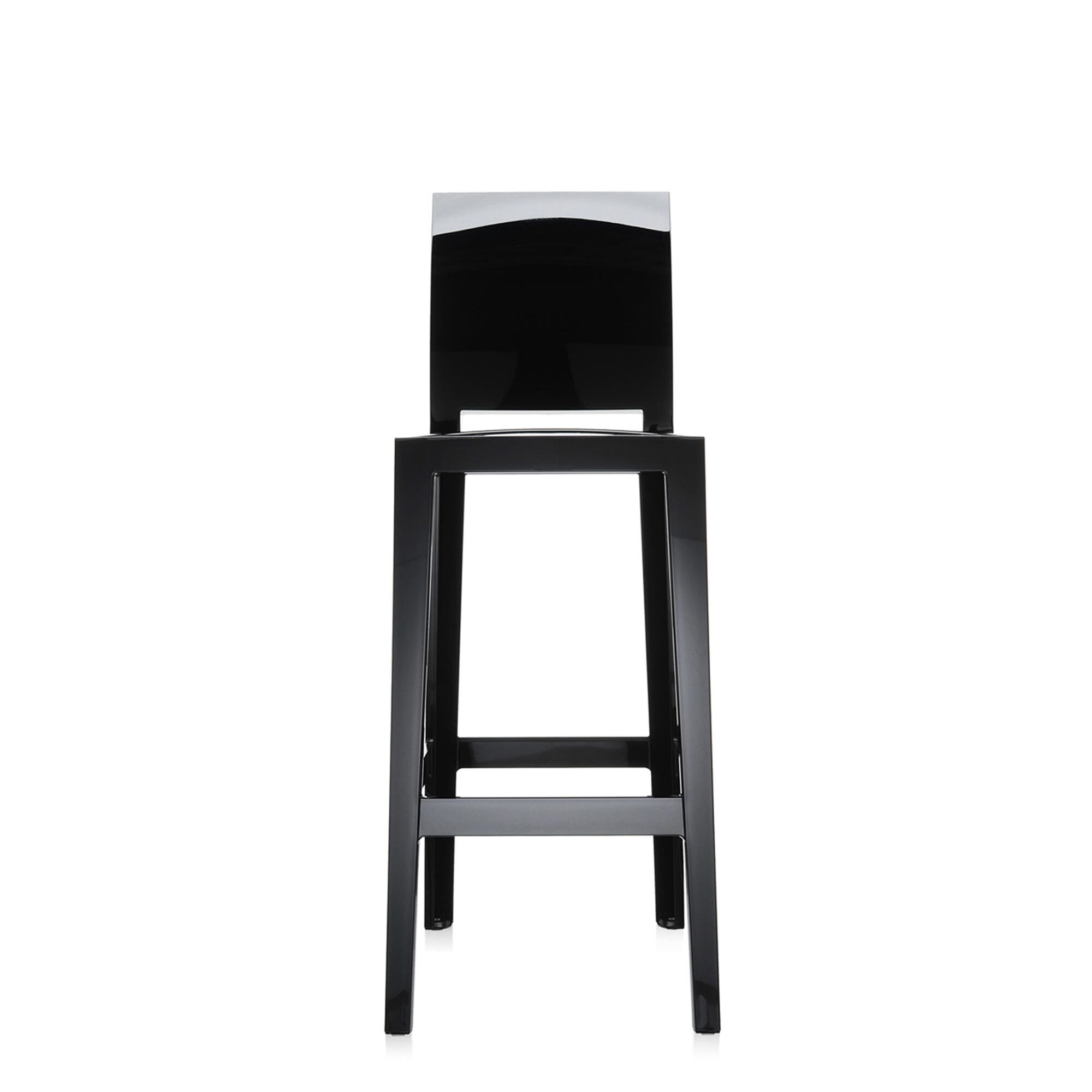 One More Please Barhocker H75 Schwarz Glänzend