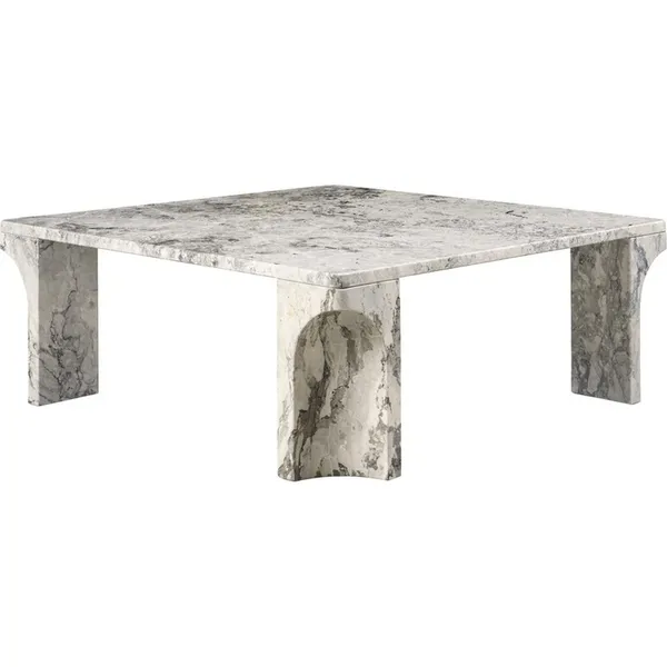 Doric Coffee Table 80x80 cm Stormy Gray