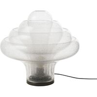 Lotus Table Lamp Bubble/Black Chrome