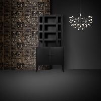 Heracleum III Pendelleuchte, Klein, Nickel