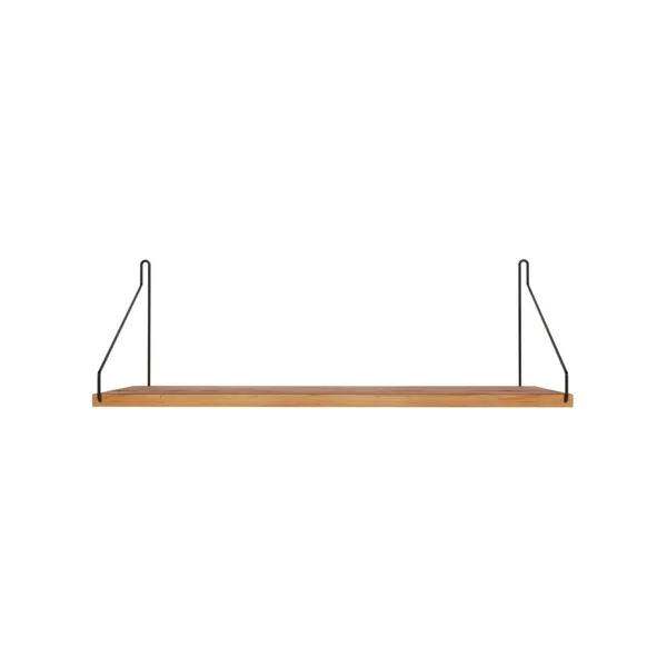 Single Shelf 20x60 Oak/ Black