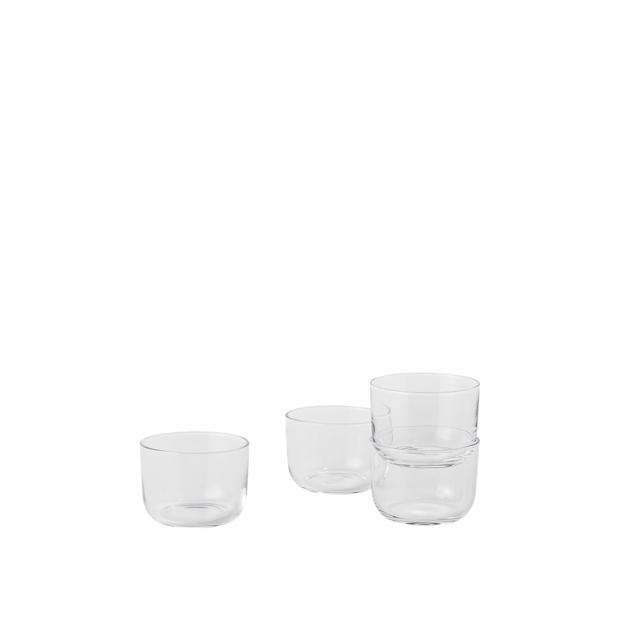 Corky Glass 4 Stk. Klar 6 cm