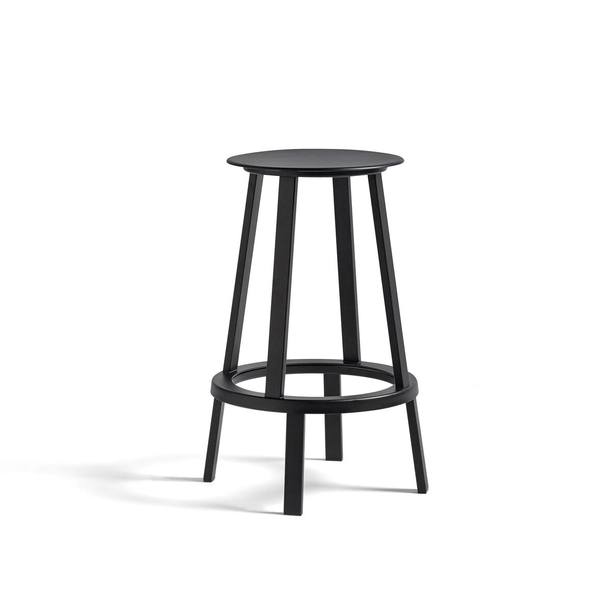 Sgabello da Bar Revolver Basso Nero
