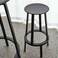Sgabello da Bar Revolver Basso Nero