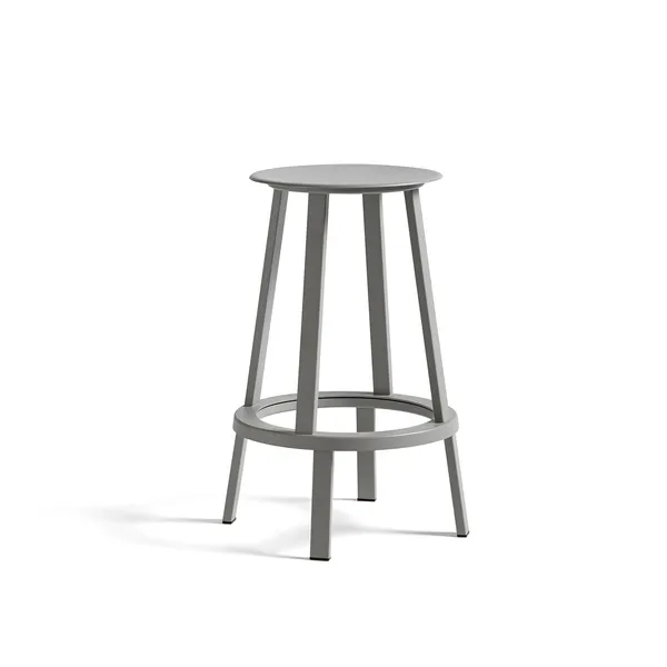 Revolver Barstool Low Gray