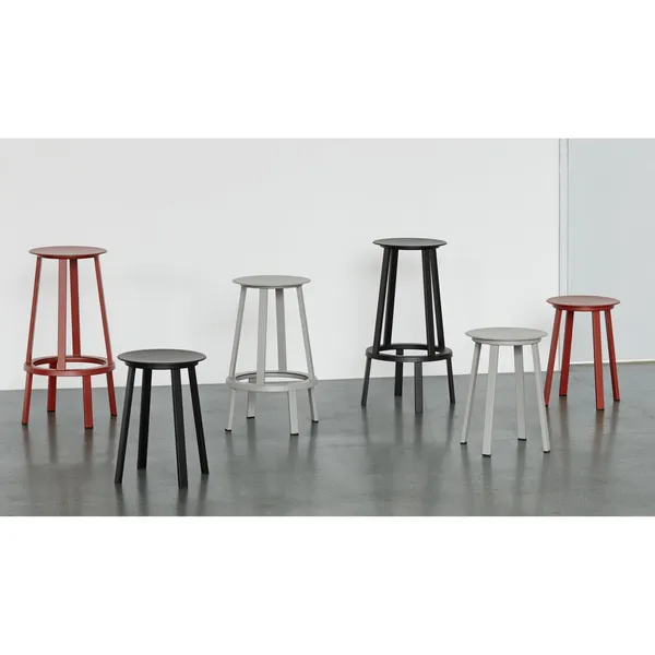 Revolver Barstool Low Red
