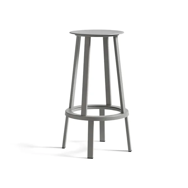 Revolver Barstool High Gray
