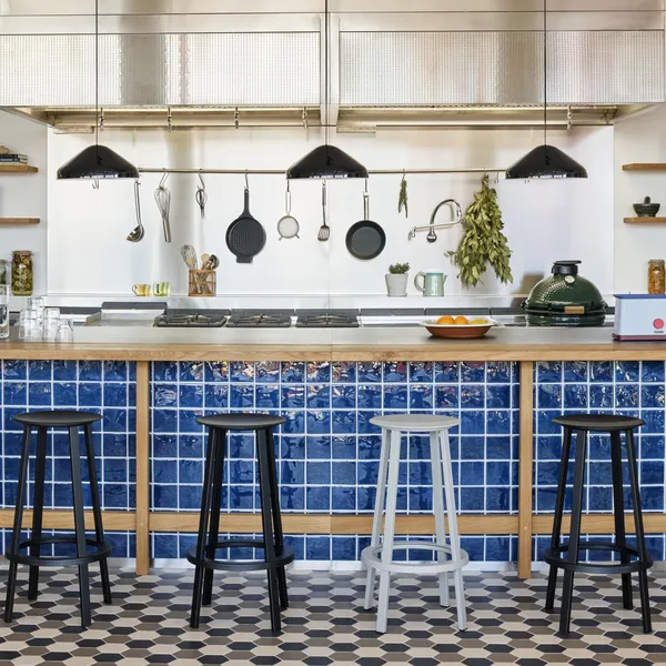 Revolver Barstool High Gray