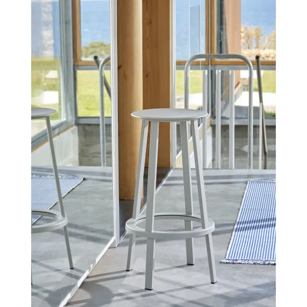 Revolver Barstool High Gray