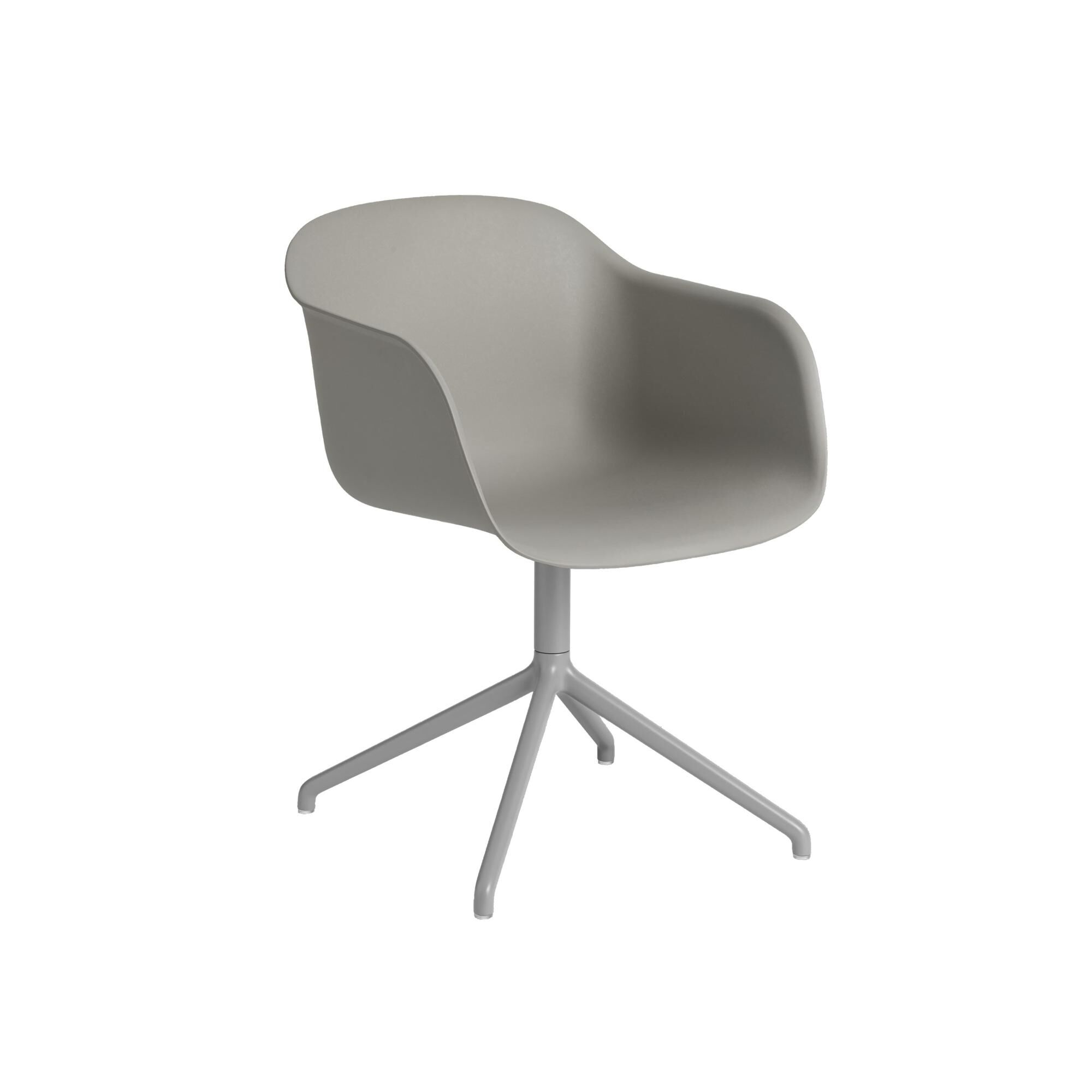 Fiber Spisebordsstol med Armln og Swivel Base Gr