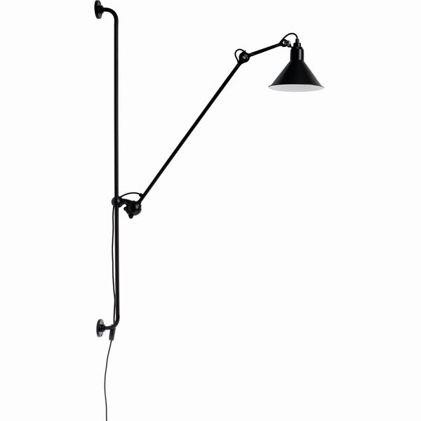 Lámpara de Lámpara de Pared N214, Negro Mate