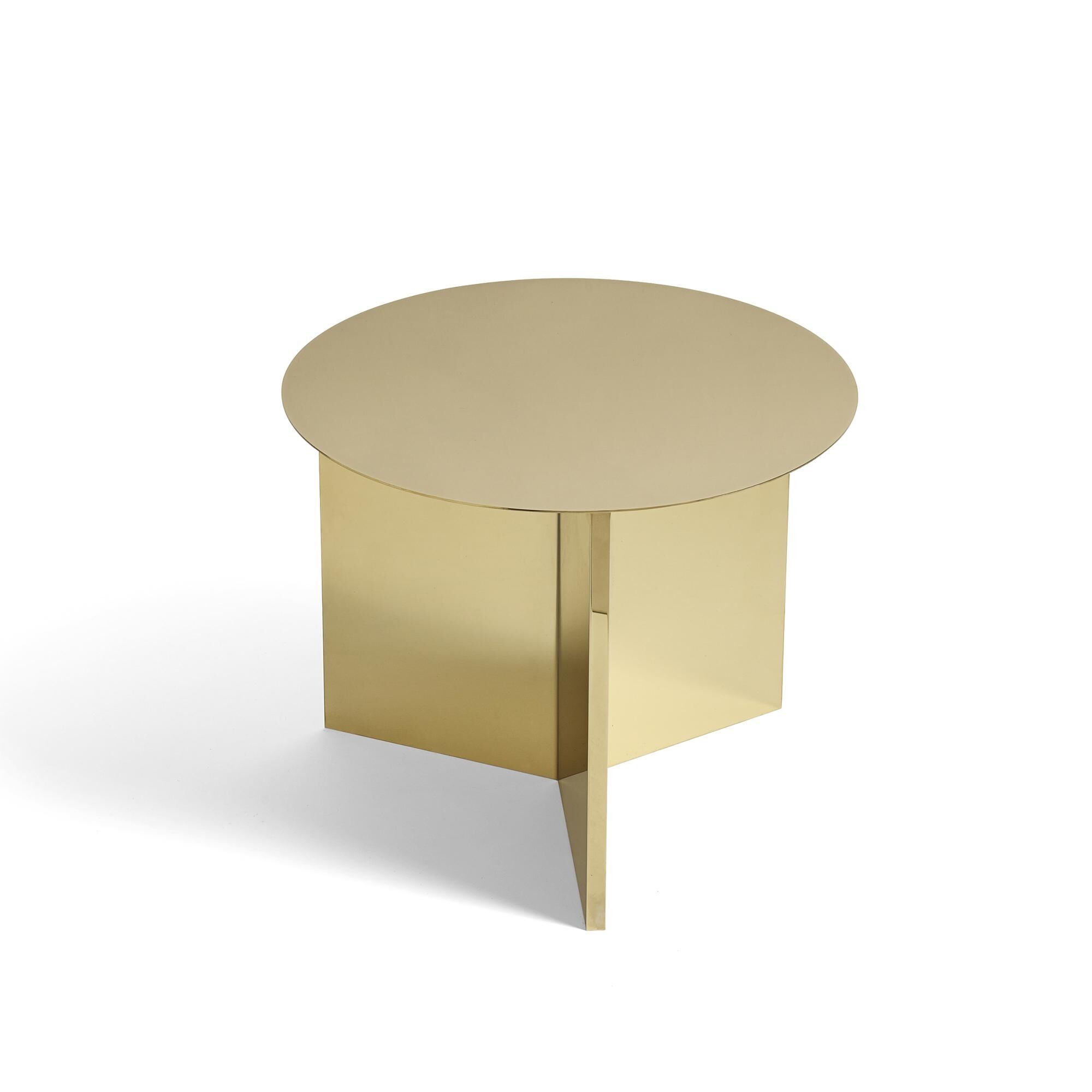 Slit Coffee Table Round Ø45 Brass | AndLight