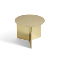 Slit Coffee Table Round Ø45 Brass