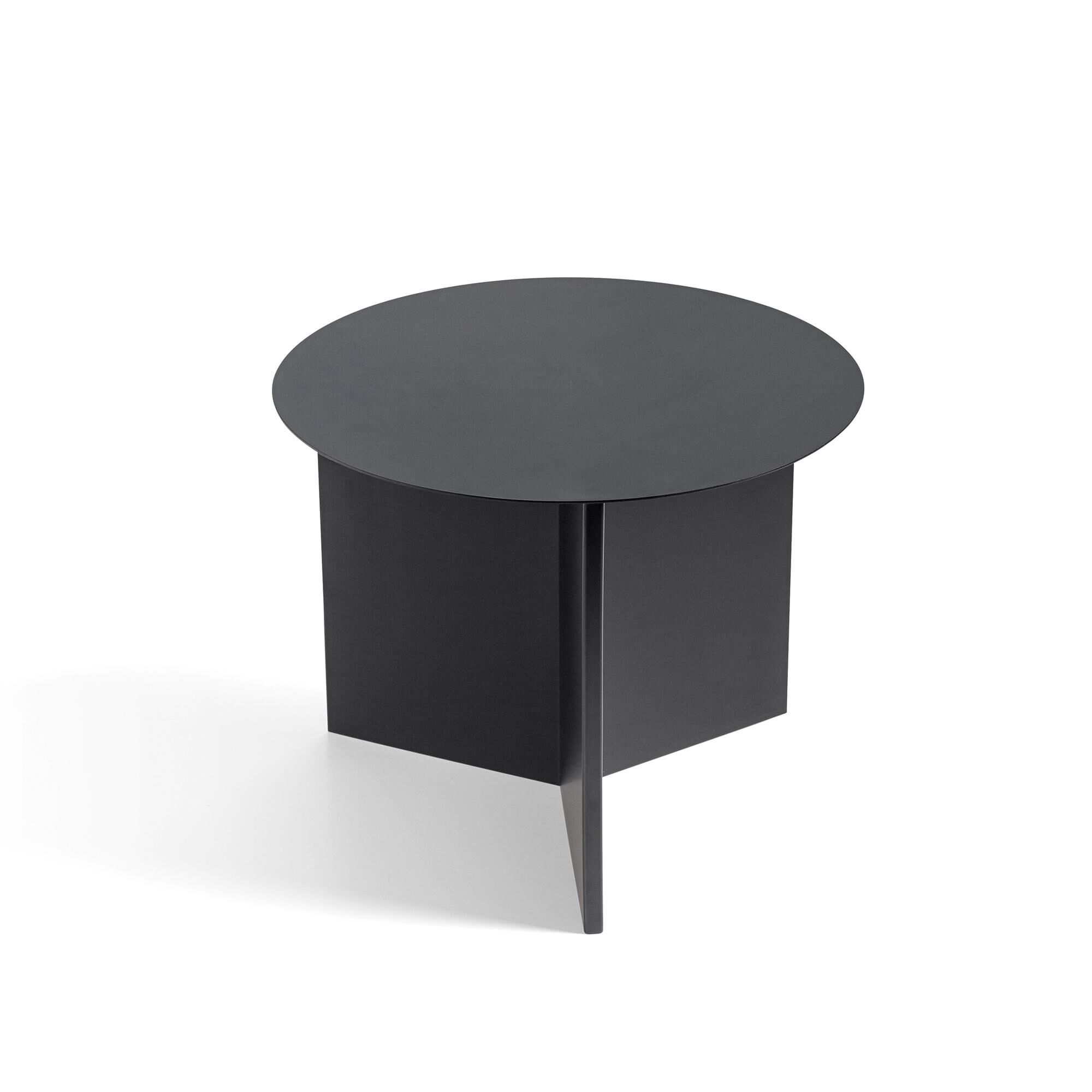 Slit Sofabord Rundt 45 Sort