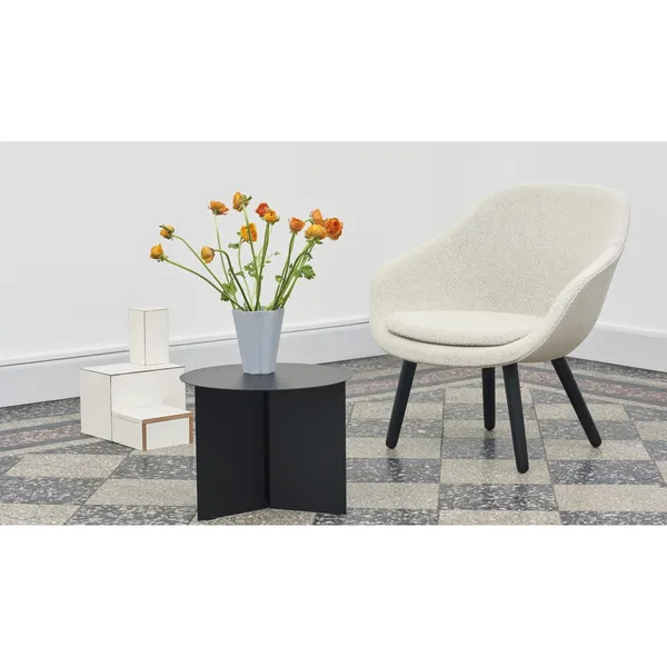 Slit Coffee Table Round Ø45 White