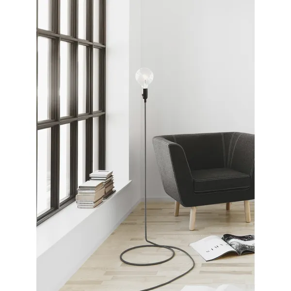 Cord Floor Lamp Without Bulb Black