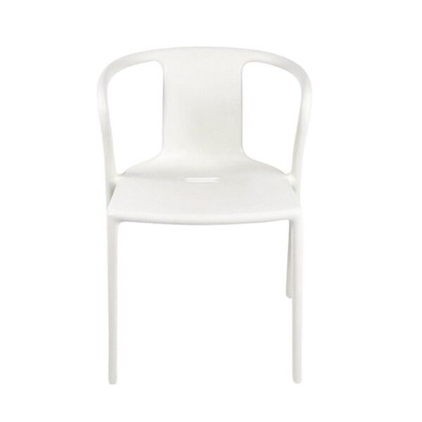 Air-Armchair Esszimmerstuhl mit Armlehnen Weiß