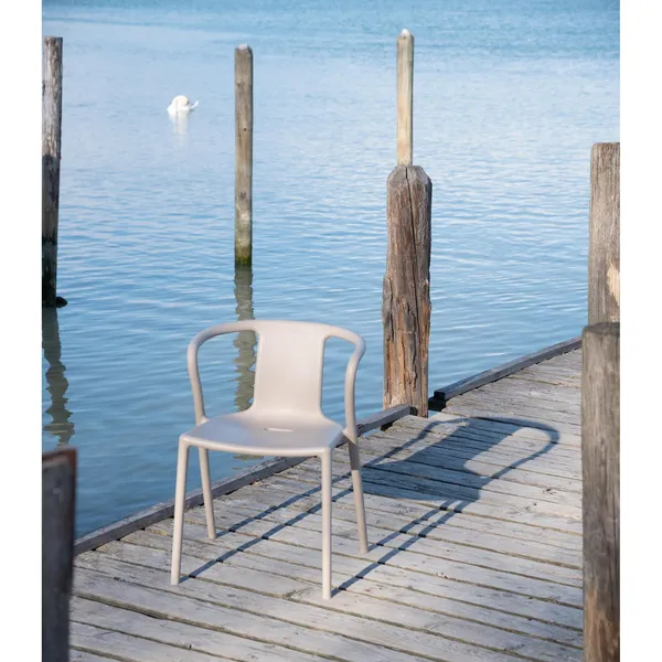Air-Armchair Dining Chair with Armrests White