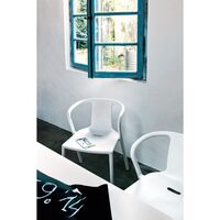 Air-Armchair Dining Chair with Armrests White