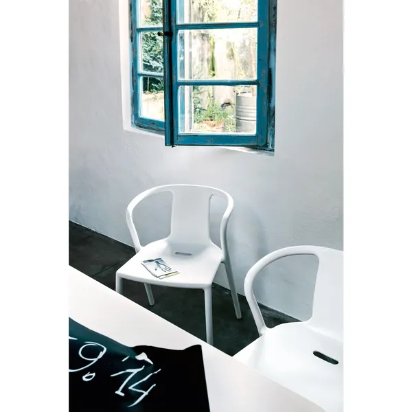Air-Armchair Dining Chair with Armrests White