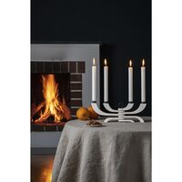 Nordic Light 4-haarainen Kynttilänjalka, Valkoinen