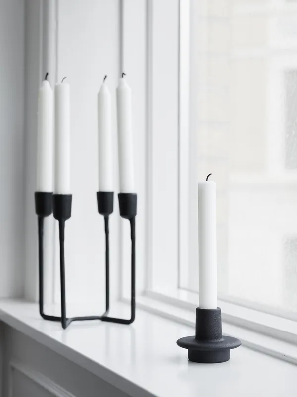 Heima 4-armed Candlestick Black