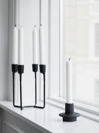 Heima 4-armed Candlestick Black
