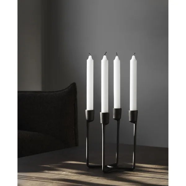 Heima 4-armed Candlestick Black