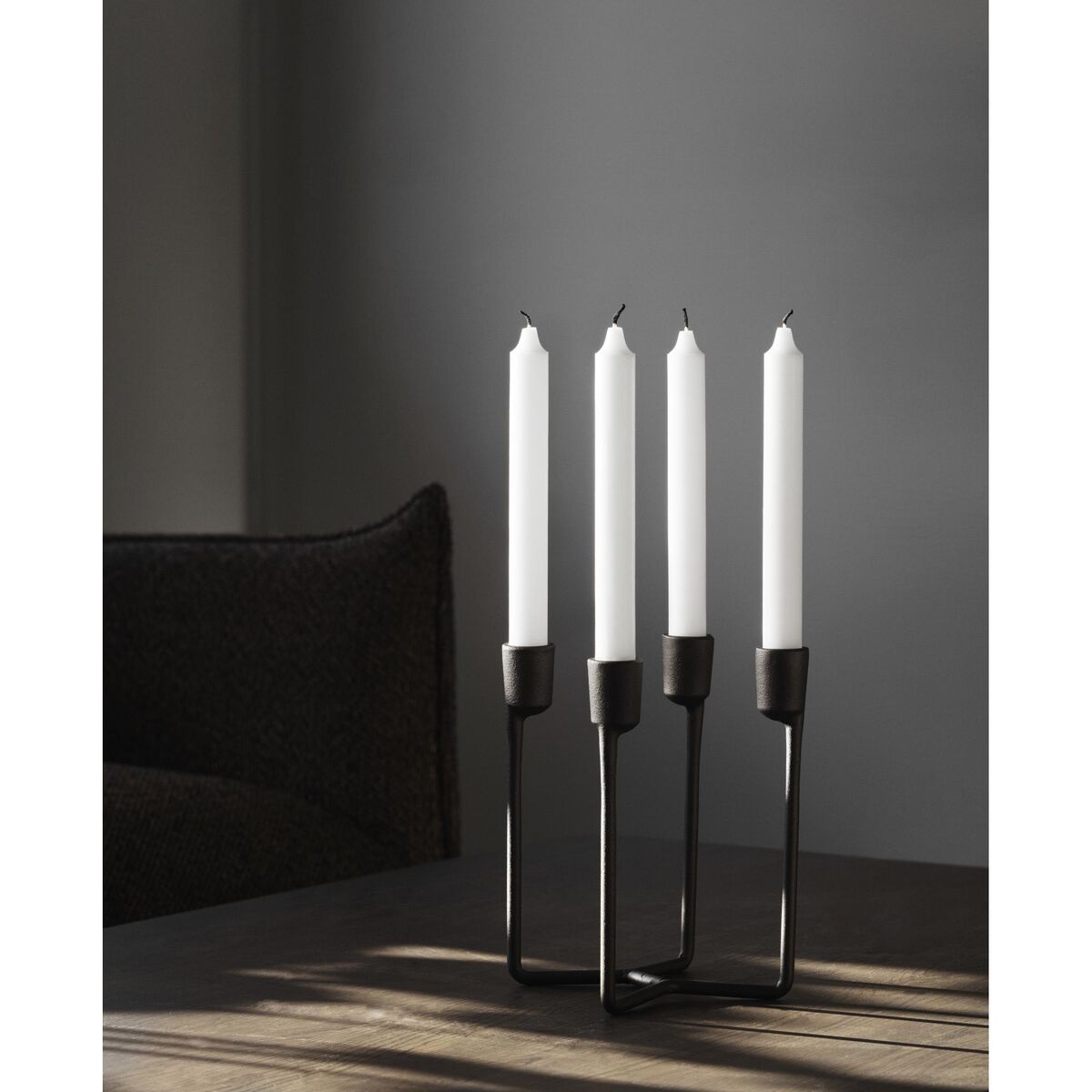 Heima 4-armed Candlestick Black