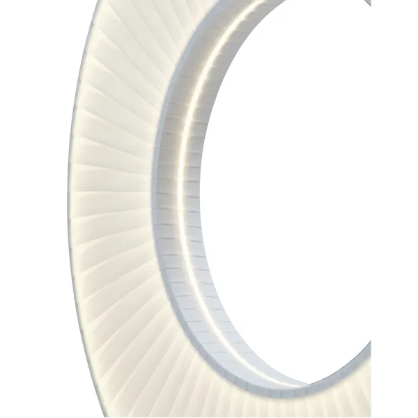 Iris Totem Stehleuchte Medium Weiß/Schwarzer Marmor