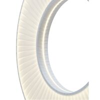 Iris Totem Stehleuchte Medium Weiß/Schwarzer Marmor