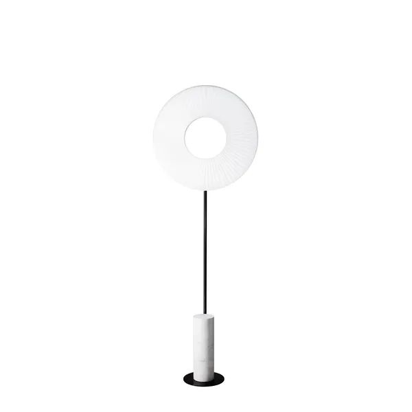 Iris Totem Stehleuchte Medium Weiß/Weißer Marmor